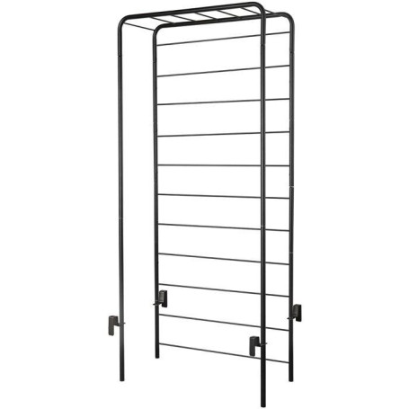 Porte-plantes Cosmo en métal gris - 78 x H 155 cm