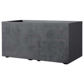 Jardinière Muret Millennium R Anthracite avec Réserve d'Eau - 78,5x39x39,1 cm