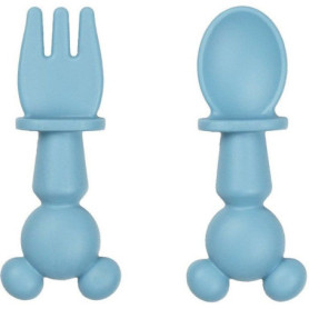 Set de 2 Couverts en Silicone Mickey pour Bébé