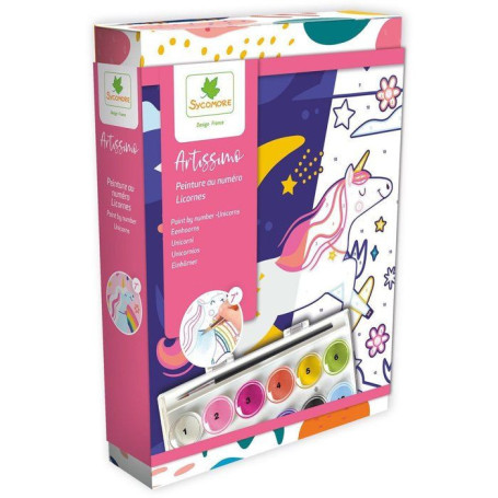 Peinture au Numéro Licornes - Activité Artistique pour Enfants
