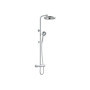 Colonne de douche design avec mitigeur thermostatique - Edouard Rousseau Hoop - Chrome