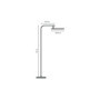 Colonne de douche design avec mitigeur thermostatique - Edouard Rousseau Hoop - Chrome