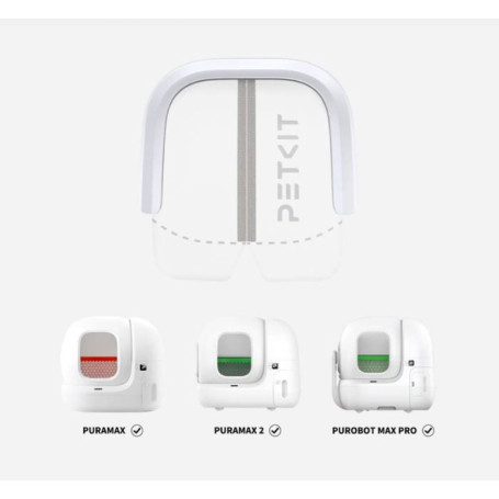 Rideau Magnétique Blanc pour Litière Automatique PETKIT
