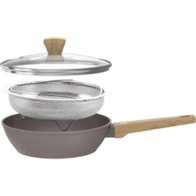 Sauteuse Arthur Martin Ø24 cm avec revêtement céramique et couvercle inox