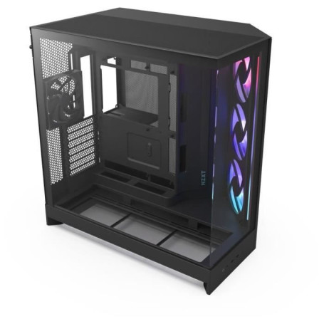 Boîtier PC NZXT H9 Flow RGB - Moyen-Tour avec Ventilateurs Inclus