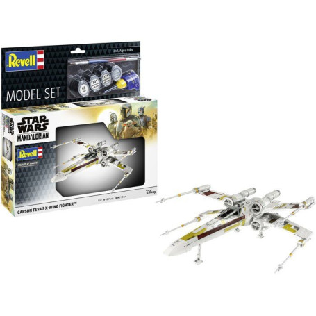 Maquette X-Wing Fighter Carson Teva - Star Wars Mandalorian avec Colle et Peintures