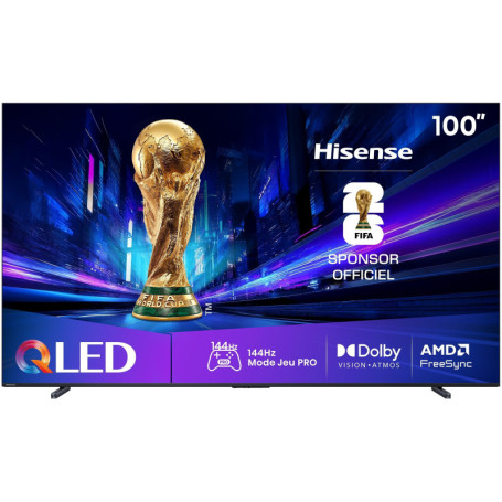 Téléviseur QLED Hisense 100E7Q Pro 100" 4K UHD - Expérience Cinéma à Domicile