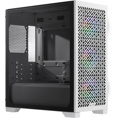Cooler Master Elite 302 White - Boîtier Mini-Tower Compact pour Gaming