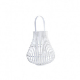 Lanterne DKD Home Decor Verre Blanc Bambou (29 x 29 x 34 cm) 91,99 €