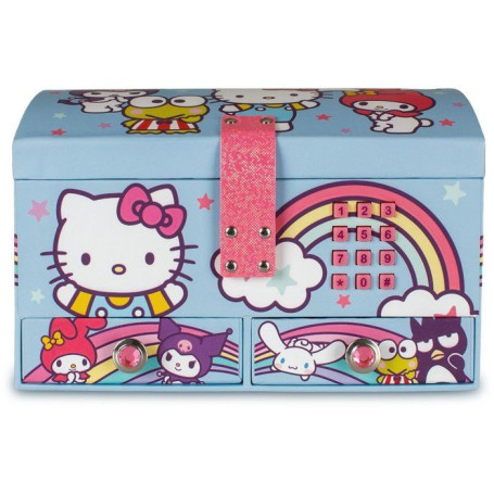 Boîte à bijoux Hello Kitty avec code secret - KIDS LICENSING