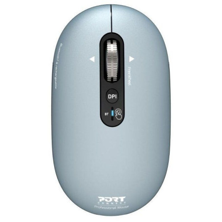 Souris Bluetooth Rechargeable PORT Designs PURE - Ambidextre Bleu Sombre