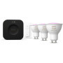 Kit de démarrage Philips Hue avec 3 spots GU10 et variateur