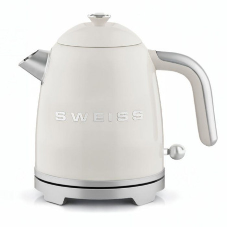 Bouilloire Électrique Vintage KTS8 - 1000W - 1L - Beige