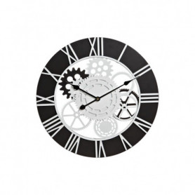 Horloge Murale DKD Home Decor Bois Noir Blanc Fer Engrenage (60 x 4 x 60 cm) 138,99 €