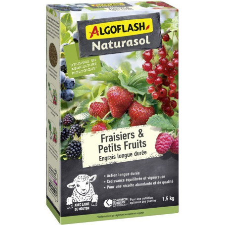 Engrais Longue Durée pour Fraisiers et Petits Fruits - 1,5 kg