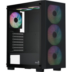 Boîtier PC AEROCOOL B509A Flow - Moyen Tour Noir avec Verre Trempé