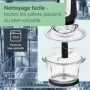 Hachoir Électrique Multi-Fonction ADE - 2 Vitesses, 1,2 L, Noir/Inox