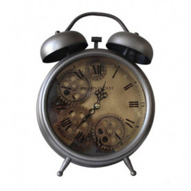 Horloge de table DKD Home Decor Verre Argenté Fer (19 x 7,5 x 25 cm) 69,99 €