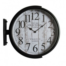 Horloge Murale DKD Home Decor Verre Noir Doré Fer Loft (1) (45 x 6 x 45 cm) 68,99 €