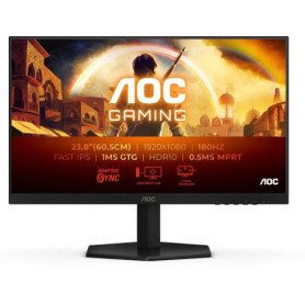 Écran PC Gamer AOC 23,8'' FHD 180Hz Fast IPS