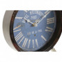 Horloge de table DKD Home Decor Verre Noir Bleu Métal (20,5 x 5 x 24 cm) (2 Unit 44,99 €