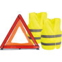 Kit de Sécurité Automobile avec Triangle et Gilets Haute Visibilité