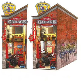 Kit DIY Book Nook - Maquette 3D Garage Vintage