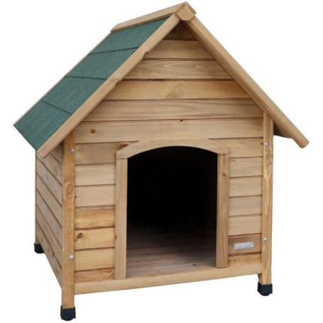 Niche pour chien KERBL en bois avec toit en bitume - 100 x 88 x 99 cm