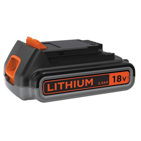Batterie Lithium-ion 18V 2,5Ah pour Outils BLACK+DECKER