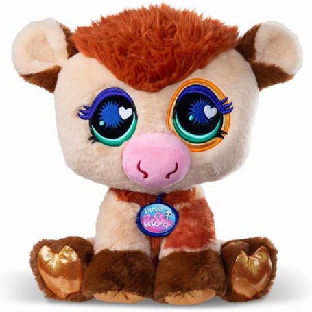 Peluche Deluxe Vache Littlest Pet Shop - 25 cm