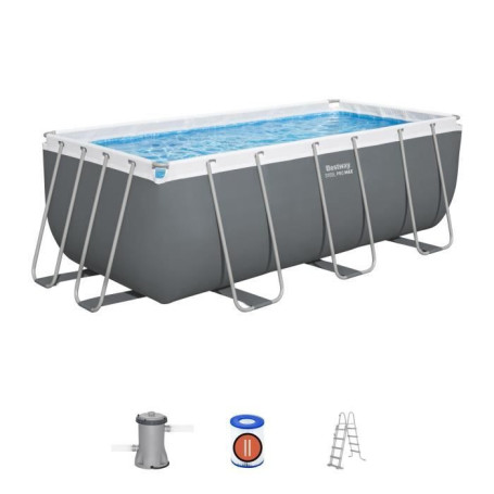 Piscine hors sol BESTWAY Steel Pro Max 422 x 201 cm avec filtration et échelle