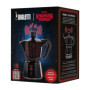 Cafetière Italienne Bialetti Moka Express Stranger Things - 6 Tasses Noir/Rouge