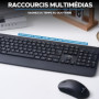 Clavier sans fil ergonomique AZERTY Bluestork Office R2
