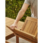 Ensemble de Jardin Extensible en Bois d'Acacia - 8 Places