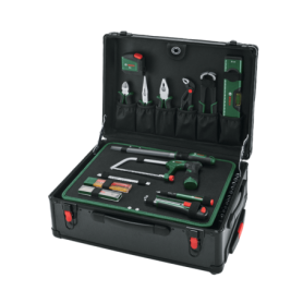Valise d'outils complète 119 pièces BOSCH sur roulettes