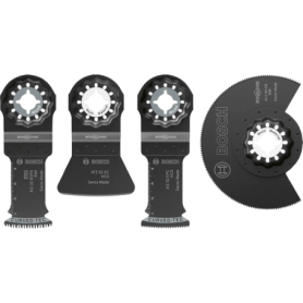 Coffret de 4 lames oscillantes BOSCH PROFESSIONAL pour outils multifonctions