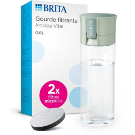 Gourde Filtrante BRITA avec 2 Microdiscs - Vert Pastel