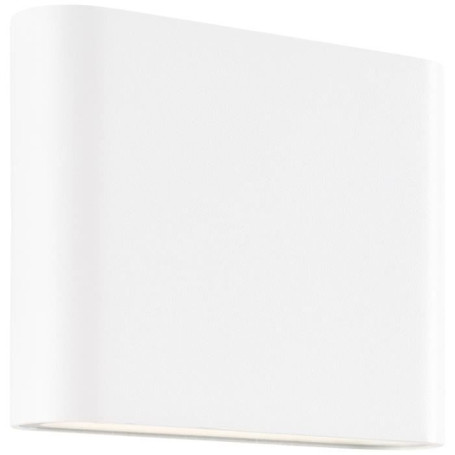 Applique Murale Extérieure WELBIE en Métal et Verre - LED Intégrée 7W - Blanc