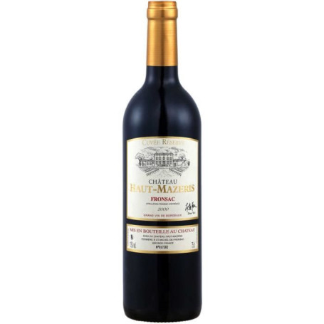 Château Haut-Mazeris 2000 - Vin Rouge de Bordeaux AOC Fronsac