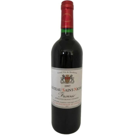 Château Saint-Nicolas 1997 - Vin Rouge de Bordeaux AOC Fronsac