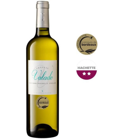 Château Valade 2024 - Vin Blanc Entre-deux-Mers de Bordeaux 75cl