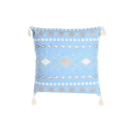 Coussin DKD Home Decor Bleu Polyester Coton Blanc (60 x 20 x 60 cm) 150,99 €