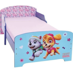 Lit Pat'Patrouille pour Fille 140x70 cm avec Panneaux de Sécurité