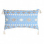 Coussin DKD Home Decor Bleu Polyester Coton Blanc (60 x 15 x 35 cm) 80,99 €