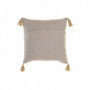 Coussin DKD Home Decor Beige Polyester Coton Aluminium (40 x 15 x 40 cm) 62,99 €