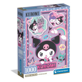 Puzzle Compact Kuromi 1000 Pièces - CLEMENTONI
