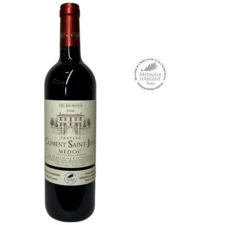 Château Clément Saint-Jean 2016 - Vin Rouge de Bordeaux AOC Médoc