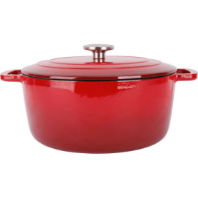 Cocotte en Fonte Émaillée Rouge 28 cm - COSY & TRENDY
