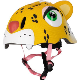 Casque de Vélo Léopard pour Enfants - CRAZY SAFETY - Taille S (49-55cm)