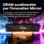 Mémoire Gamer Crucial Pro OC 16 Go DDR5-6400 avec Dissipateur Thermique Noir